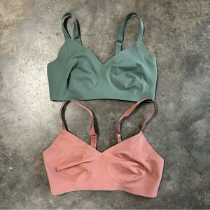 Aerie Lot of 2 Real Free Sage and Rose Bras